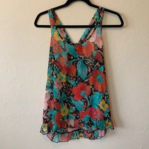 Floral tank top